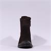 Paul Green Western Block Heel Ankle Boot - Brown Suede